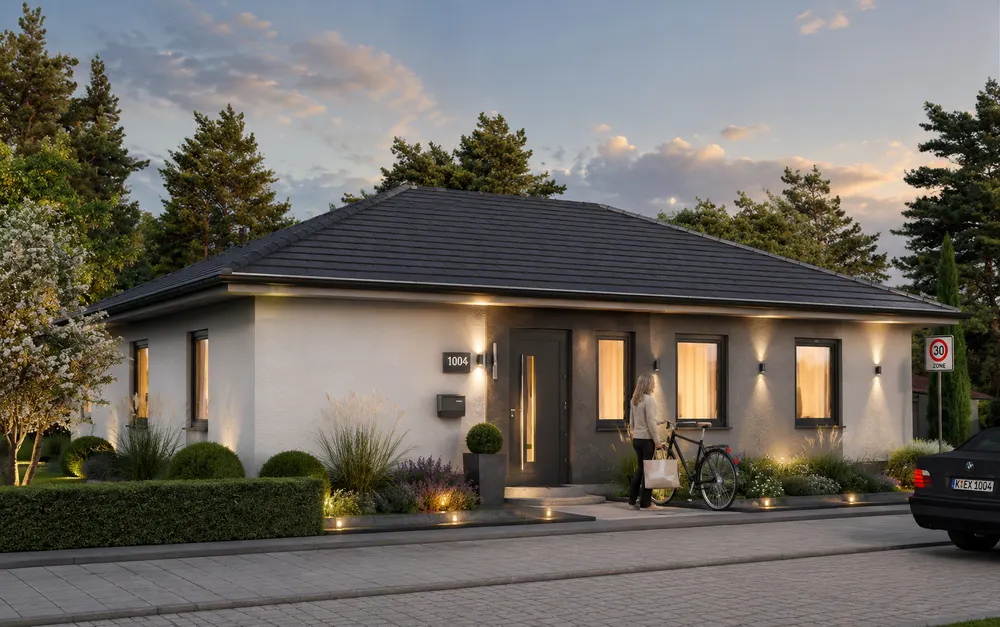 Visualisierung des Familien-Bungalows 90